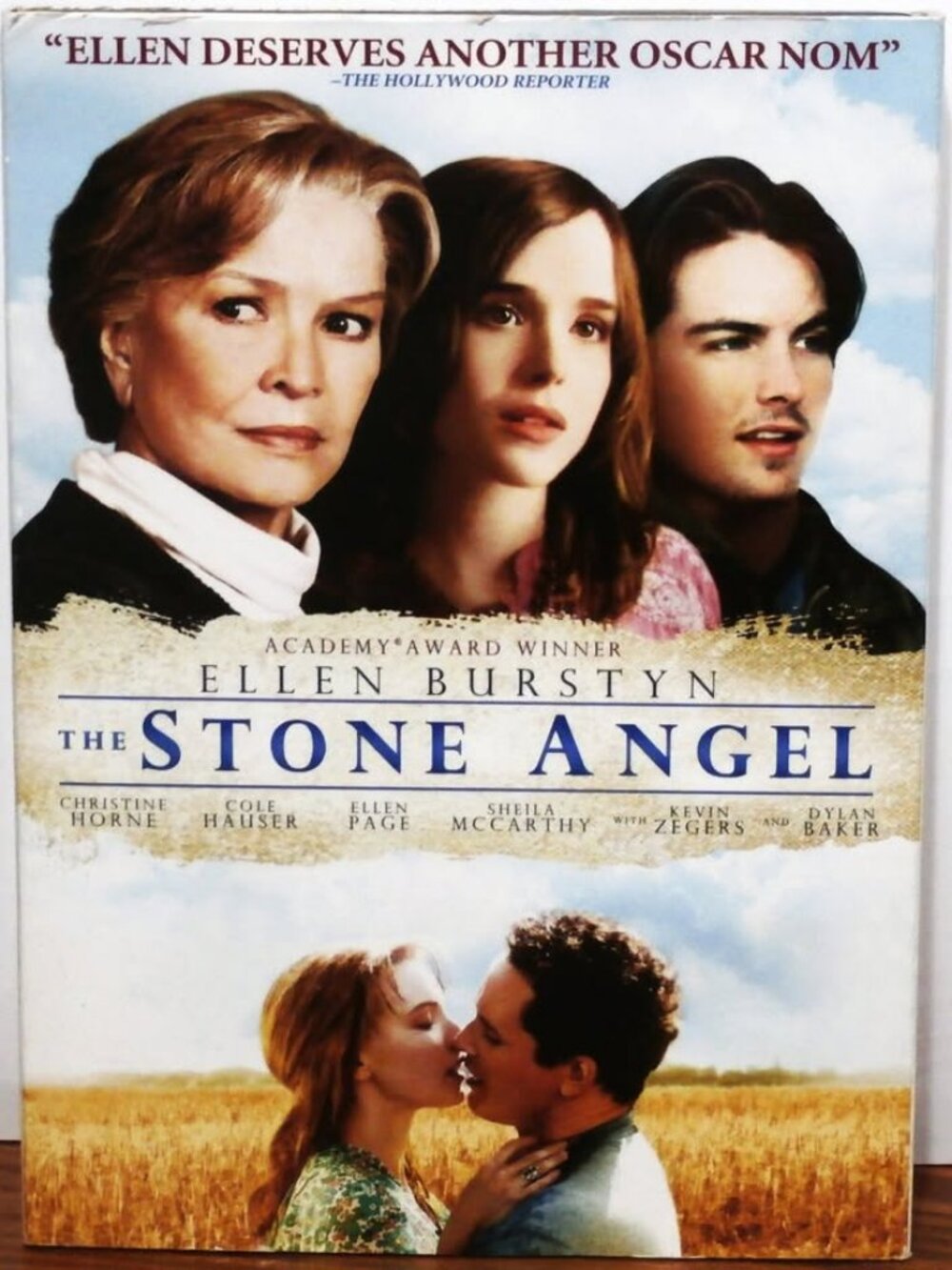 THE STONE ANGEL DVD Christine Horne, Cole Hauser, Ellen Page, Sheila McCarthy